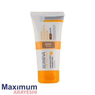 کرم ضدآفتاب رنگی روشن انواع پوست SPF25 رومینا 50 میل
