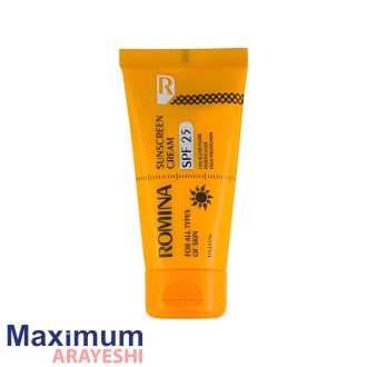 کرم ضدآفتاب رنگی طبیعی SPF25 رومینا 50 میل